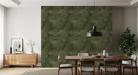 Torn Leather - Moss Wallpaper⁠