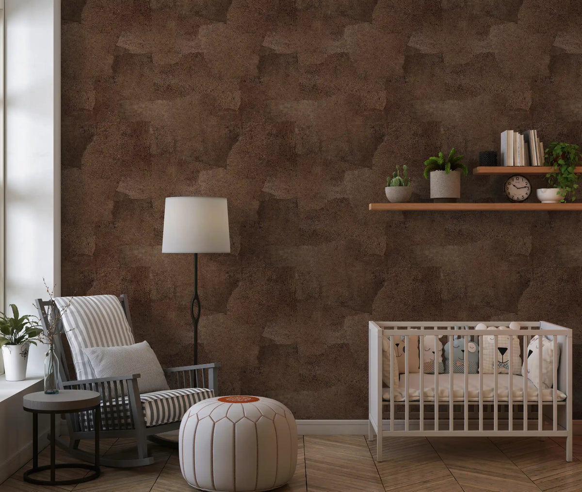 Torn Leather - Sable Wallpaper⁠