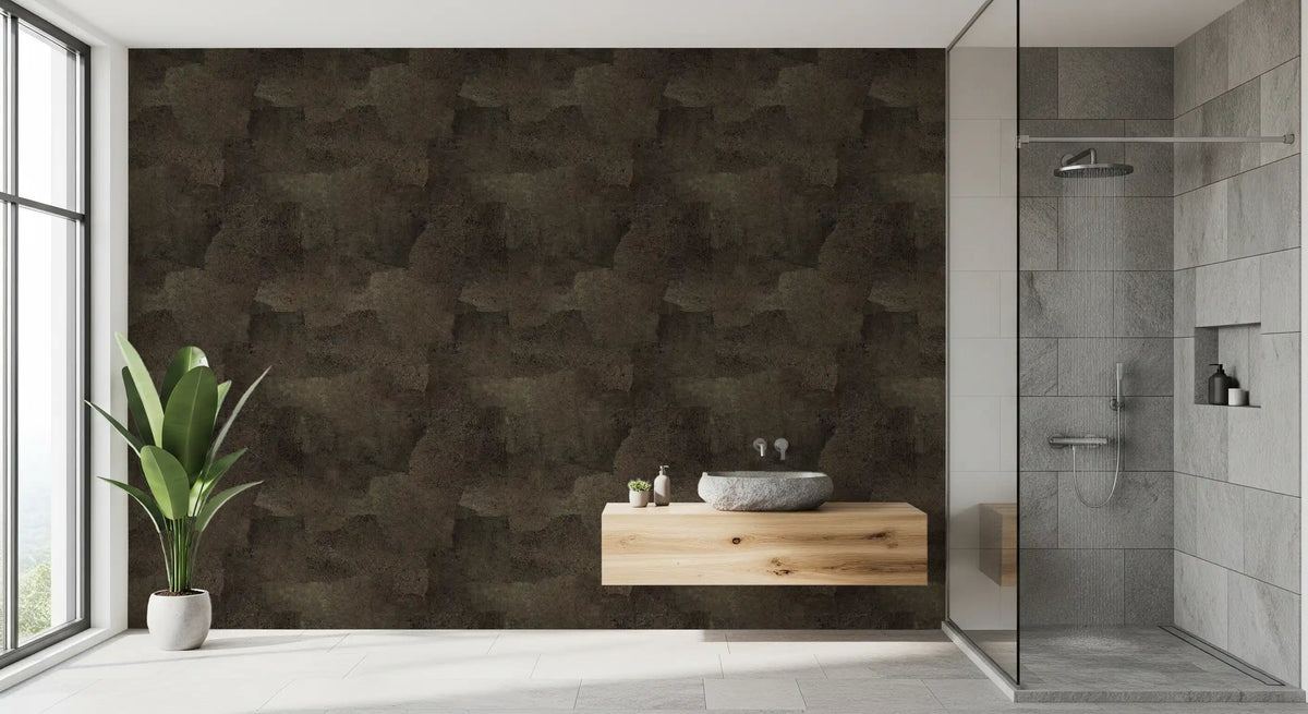 Torn Leather - Umber Wallpaper⁠
