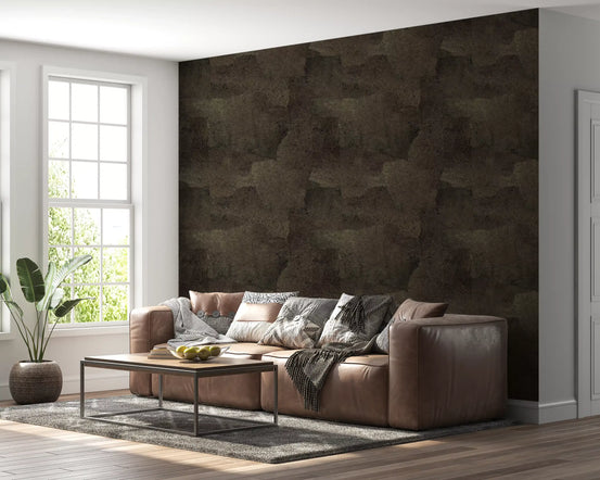Torn Leather - Umber Wallpaper⁠