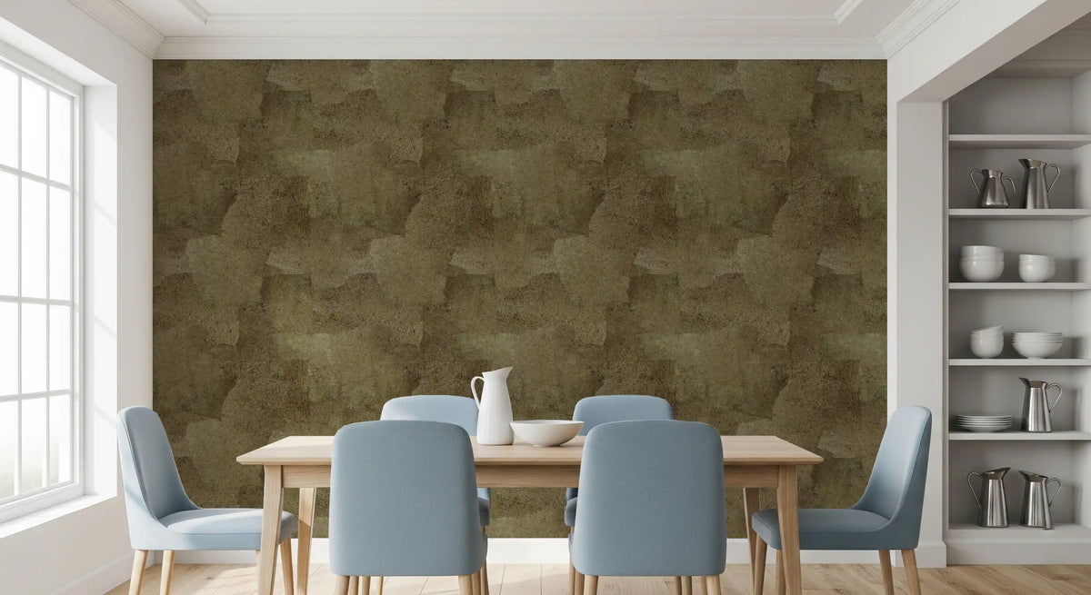Torn Leather - Olive Gold Wallpaper⁠