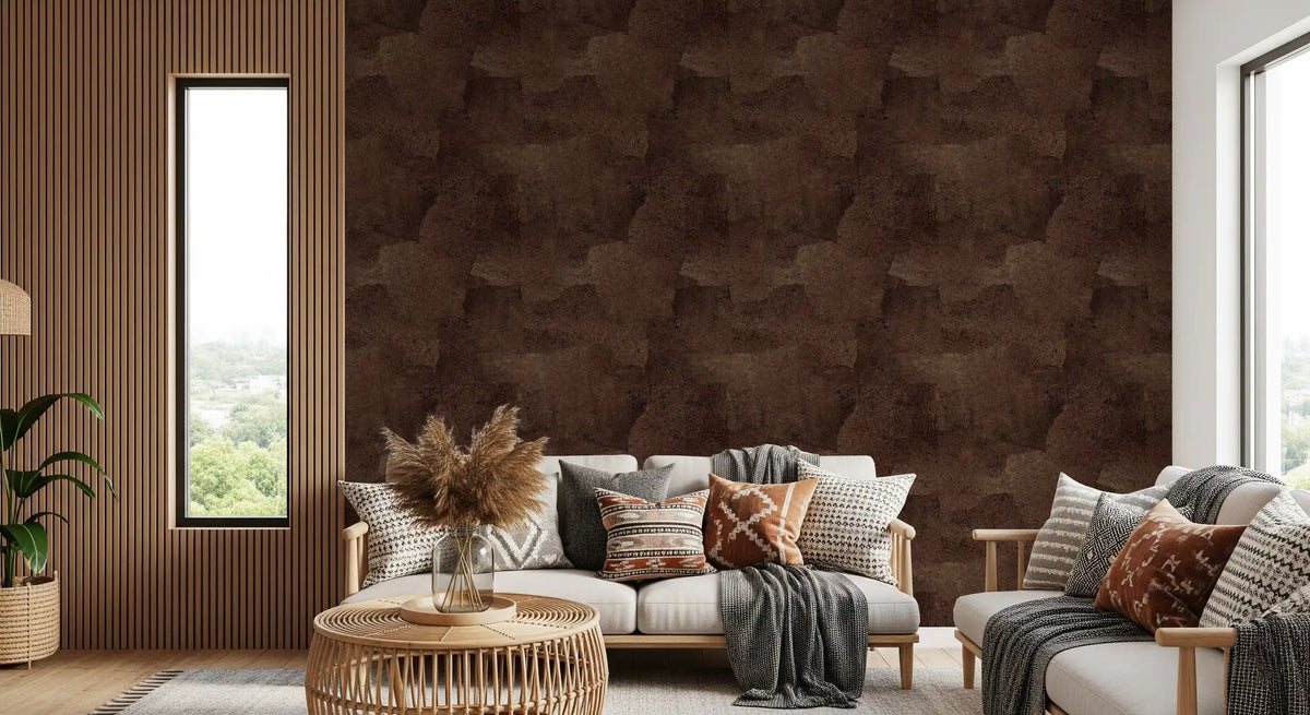 Torn Leather - Chocolate Wallpaper⁠