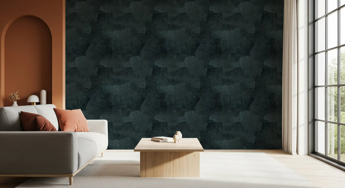 Torn Leather - Petrol Wallpaper⁠