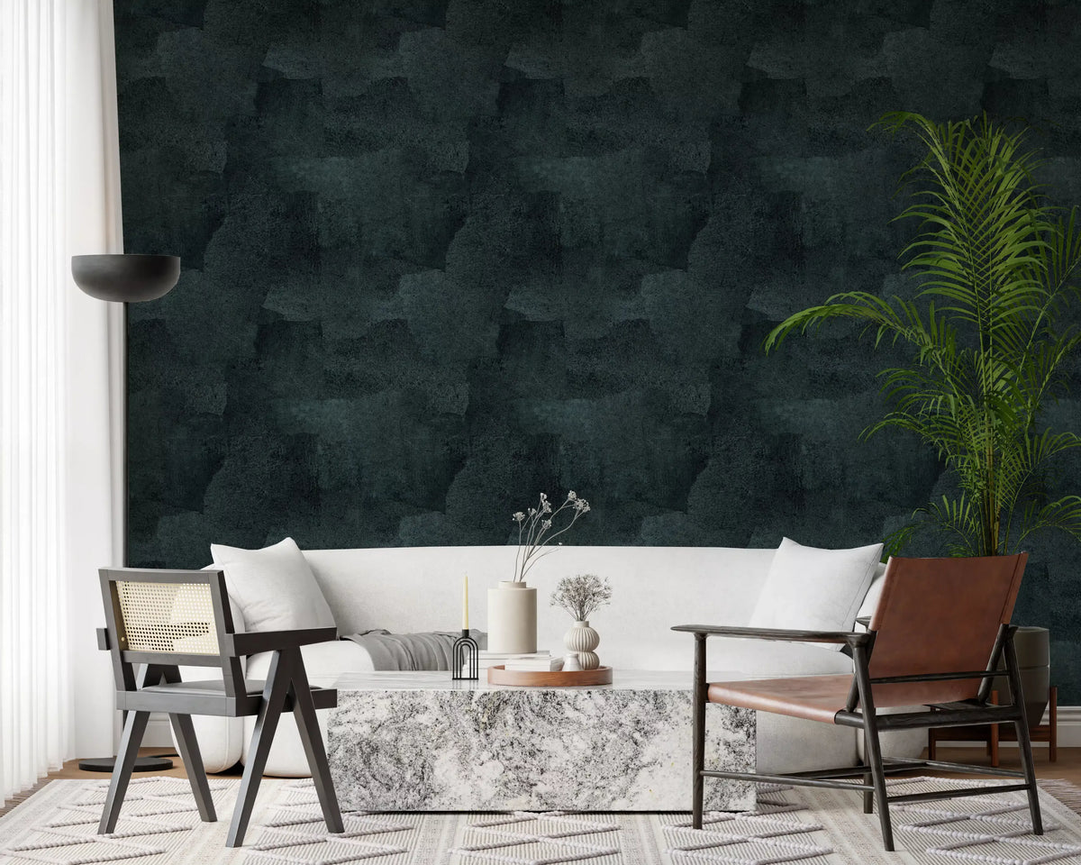 Torn Leather - Petrol Wallpaper⁠