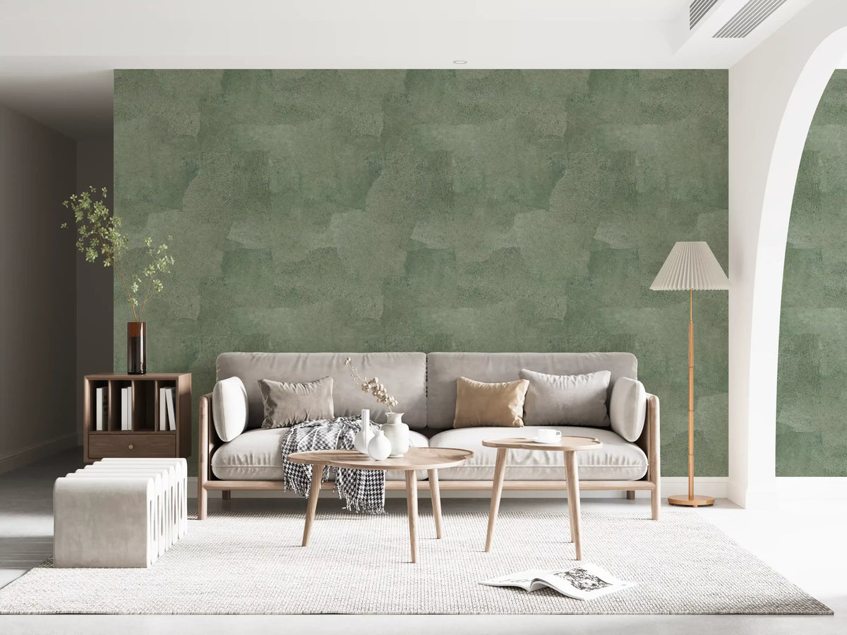 Torn Leather - Celadon Wallpaper⁠