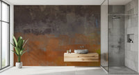 Abstract Layers of Ochre Wall Mural