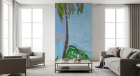 Coastal Palm Oasis Impression Wall Mural