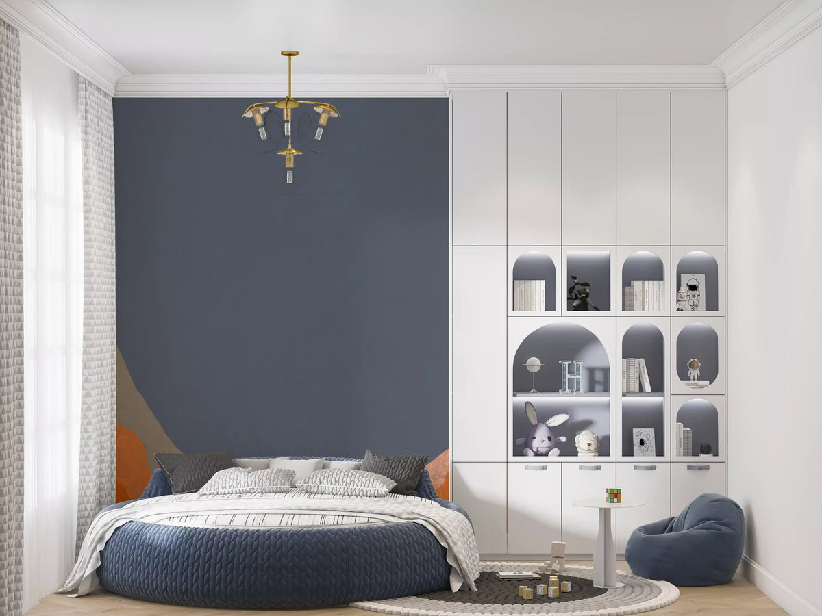 Abstract Painted Horizon Layers Wall Mural