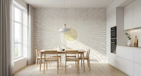 Radiant Golden Burst Wall Mural