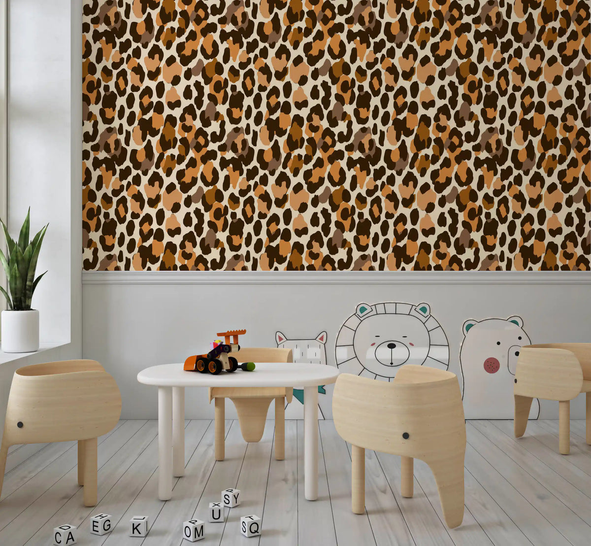 Classic Spotted Animal Print Wallpaper⁠