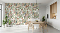 Rustic Meadow Wildflower Illustration Wallpaper⁠