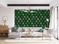 Minimalist Leaf Grid Design Wallpaper⁠