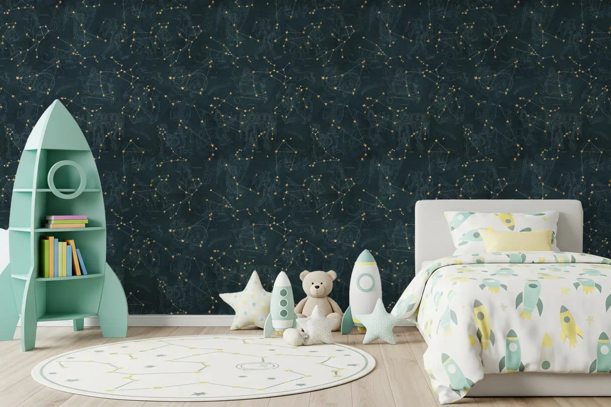 Eternal Star Atlas - Petrol Wallpaper⁠