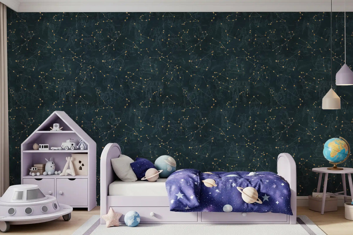 Eternal Star Atlas - Petrol Wallpaper⁠