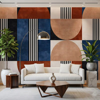 Modern Geometric Mosaic Wall Mural