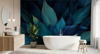 Teal Rainforest Canopy Wall Mural