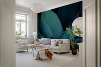 Teal Rainforest Canopy Wall Mural