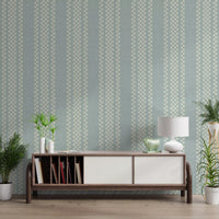 Ticking Checker Stripes - Watery Canvas Wallpaper⁠