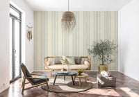 Ticking Checker Stripes - Watery Wallpaper⁠