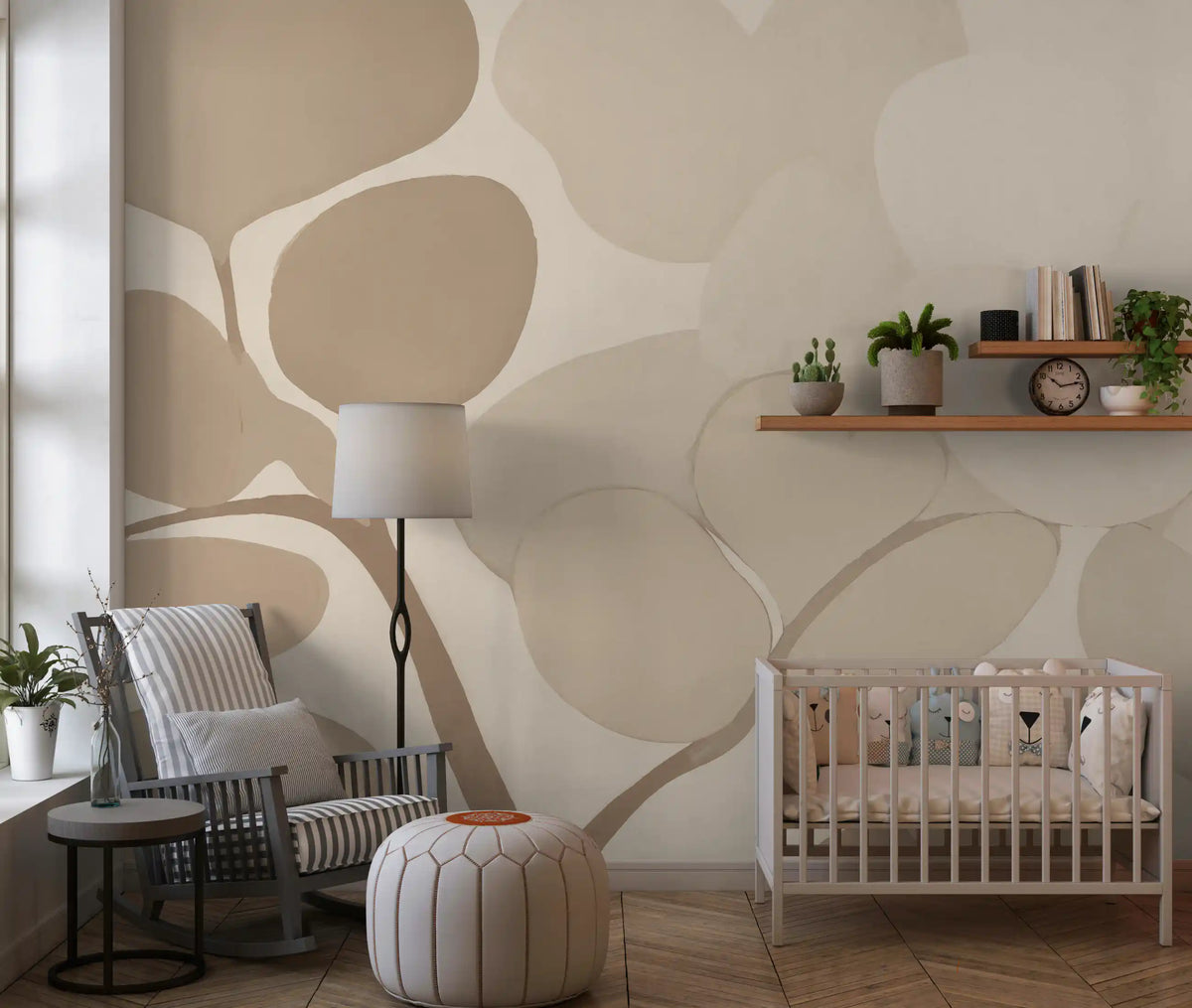 Emils Bouquet - Sepia Wall Mural