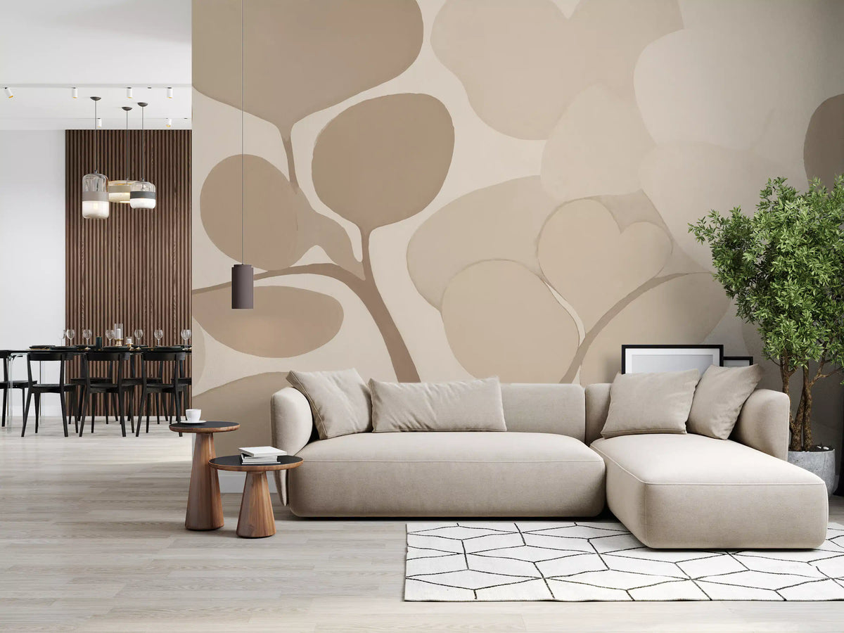 Emils Bouquet - Sepia Wall Mural