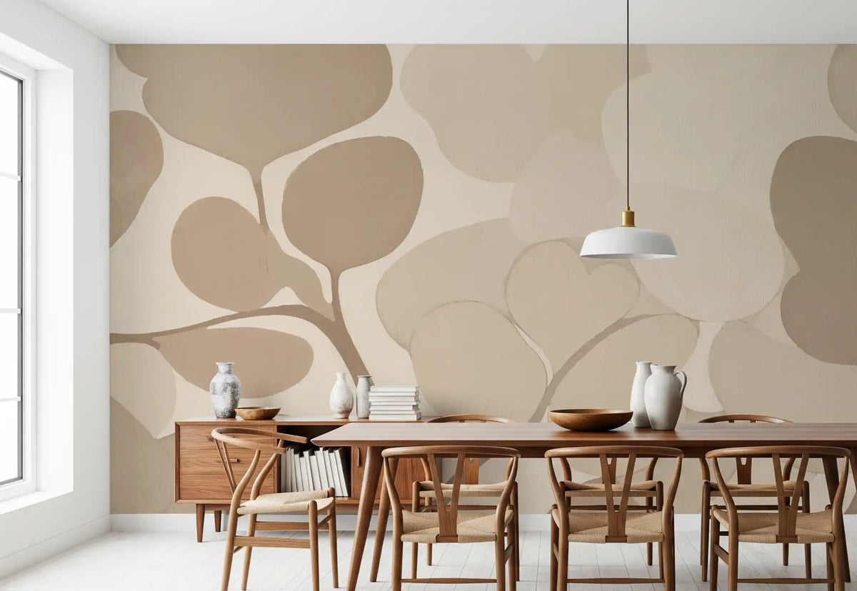 Emils Bouquet - Sepia Wall Mural