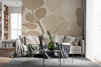 Emils Bouquet - Sepia Wall Mural