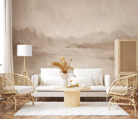 Velvet Horizon - Sepia Wall Mural