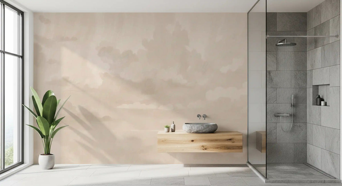Velvet Smoke - Sand Wall Mural
