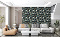Graphic Sunburst Repeat Wallpaper⁠