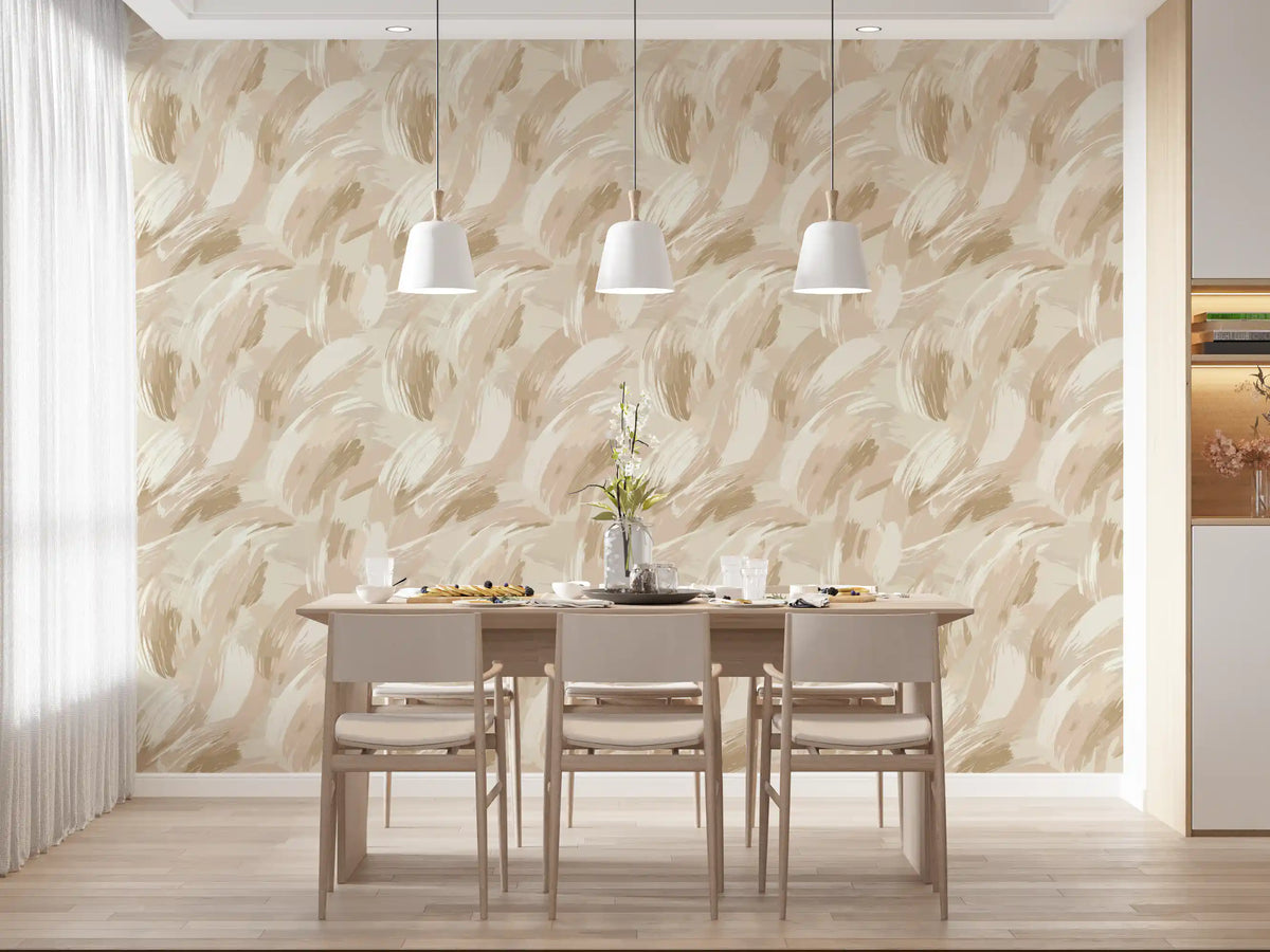 Neutral Brushstroke Sweep Wallpaper⁠
