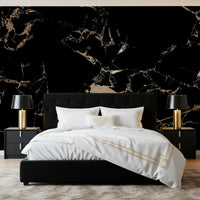 Black Gold Marble Luxury Wallpaper Wall Mural
