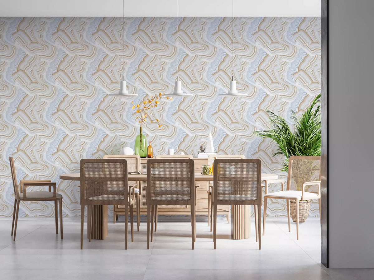 Abstract Agate Stone Swirls Wallpaper⁠