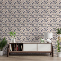 Layered Beige Abstract Waves Wallpaper⁠