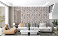 Layered Beige Abstract Waves Wallpaper⁠