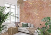 Rustic Earth Tones Marble Texture Wall Mural