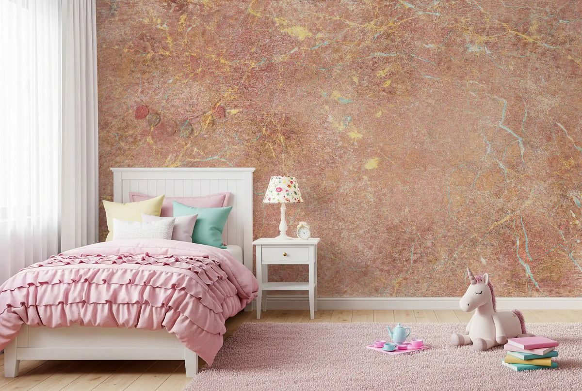Rustic Earth Tones Marble Texture Wall Mural