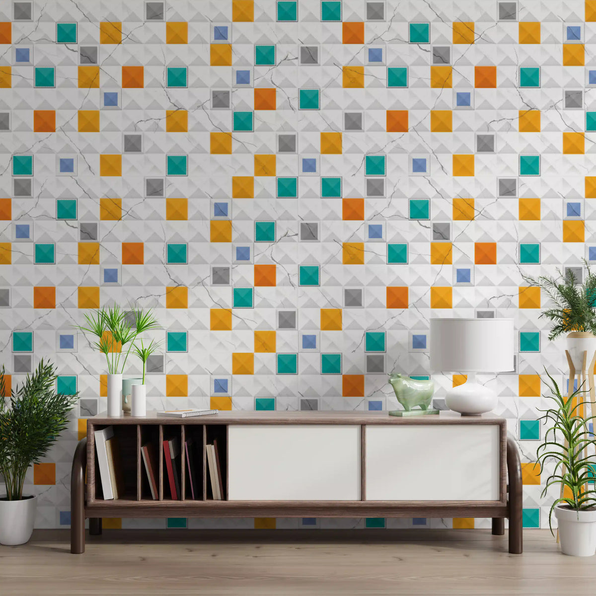 Luxury Gold Geometric Marble Wallpaper Wallpaper⁠