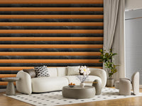 Charcoal Marble Copper Stripe Wallpaper Wallpaper⁠