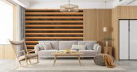 Charcoal Marble Copper Stripe Wallpaper Wallpaper⁠