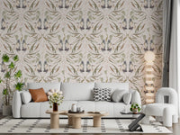 Blue Herons White Wallpaper⁠