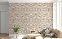 Abstract Umber Swirls Wallpaper⁠