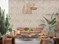 Abstract Umber Swirls Wallpaper⁠