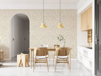 Soft Beige Hand-Drawn Curves Wallpaper⁠