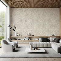 Soft Beige Hand-Drawn Curves Wallpaper⁠
