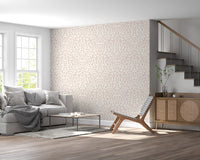 Abstract Blush Rhythmic Flourish Wallpaper⁠