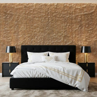 Warm Beige Textured Stone Wallpaper Wall Mural
