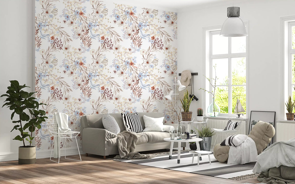 Ethereal Botanical Field Wallpaper⁠