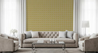 Abstract Mustard Circular Mosaic Wallpaper⁠