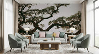 Ancient Canopy Silhouette Wall Mural
